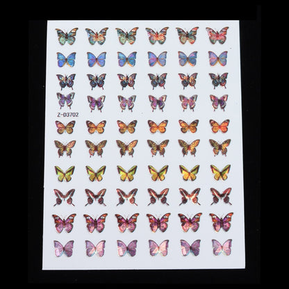 Holographic Butterfly Designs Sticker Nail Decal  DIY Slider for Manicure Nail Art Watermark Manicure Decor